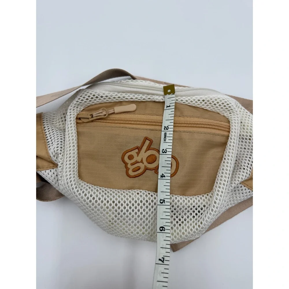 Glob Primary Flux Mesh Waist Pack Tan White Belt Bag Adjustable‎ Strap Ripstop